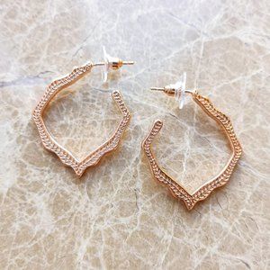 Kendra Scott Rose Gold Miku Hoop Earrings